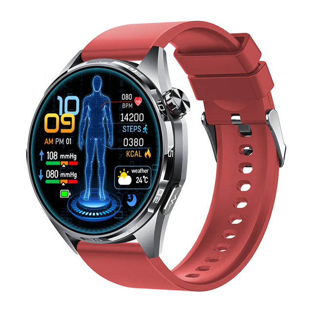 ET461 Smart Watch with 1.43'' Amoled Display 380mAH ECG HRV BMI SOS Call Health Monitoring Fitness Tacker Sport Smartwatch Gband