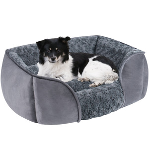 Lit pour animaux de compagnie en velours rose de luxe, orthopédique, fabrication sur mesure, confortable, chaud pour l'hiver, pour chien, coton pp - Product Image 1