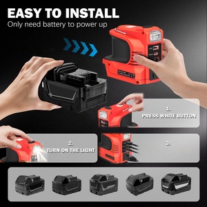 Adaptador Inversor de Corriente de Alta Resistencia Compatible con Baterías <span class=keywords><strong>Makita</strong></span>, <span class=keywords><strong>DeWalt</strong></span> y <span class=keywords><strong>Milwaukee</strong></span> de 18V, Convertidor de CA de 220V para Exteriores - Product Image 1