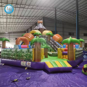 Le plus populaire en gros Combo gonflable Jump House <span class=keywords><strong>Rouge</strong></span> Bleu Bounce Combo Gonflable Ball Pit avec toboggan - Product Image 4