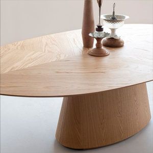 Tavolo da Pranzo di Design Nordico Moderno e Lussuoso in <span class=keywords><strong>Legno</strong></span> Massello con Finitura <span class=keywords><strong>Naturale</strong></span> per Casa, Ristorante, Ingresso o Laboratorio - Product Image 3