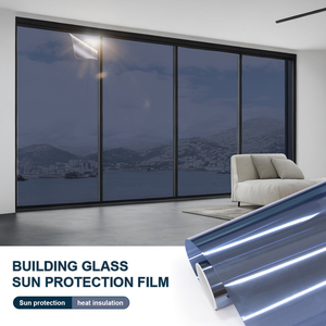Película Decorativa para <span class=keywords><strong>Ventanas</strong></span> <span class=keywords><strong>de</strong></span> Vidrio Azul Oscuro con Aislamiento Térmico, 16% VLT, PVC, Protección <span class=keywords><strong>de</strong></span> Privacidad, Película para Edificios <span class=keywords><strong>que</strong></span> Cambia <span class=keywords><strong>de</strong></span> <span class=keywords><strong>Color</strong></span> - Product Image 1