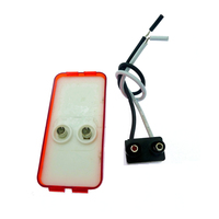 Feux latéraux LED rouges ambre clairs de 2,5 pouces pour ambulance, voiture de remorquage, feux latéraux LED pour camion, remorque, feux de remorque fins, 12v 24v