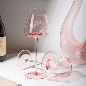 <span class=keywords><strong>Copa</strong></span> <span class=keywords><strong>de</strong></span> <span class=keywords><strong>Vino</strong></span> Tinto <span class=keywords><strong>de</strong></span> Cristal Rosa con <span class=keywords><strong>Boca</strong></span> Inclinada, Estilo Francés, Elegante, Moderna y Sencilla, Ecológica, con Diseño <span class=keywords><strong>de</strong></span> Flamenco - Product Image 3