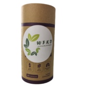 Boîte de conteneur en papier kraft personnalisée pour 60 capsules, tube en papier d'emballage, tube en papier de qualité alimentaire