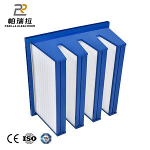 Hot bán parilla hiệu quả cao Bộ lọc HEPA phương tiện truyền thông U16 HVAC Bộ lọc không khí <span class=keywords><strong>Cartridge</strong></span> bền sợi thủy tinh cho Modular xử lý không khí - Product Image 2
