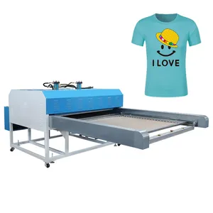 Low price selling 100*120 full Automatic large format circulate table sublimation textile hydraulic heat press machines