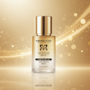 Sérum MIRABLOOM GOLD CELLTOX 30ml Or 24K Triple Peptide Niacinamide Adénosine Éclaircissant Anti-rides Écologique Visage et Corps - Product Image 2