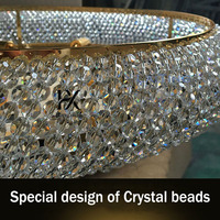 Lustre suspendu de luxe pour escalier, hauteur réglable, grand modèle en fer doré et cristal, idéal pour mariages, banquets, villas, salons et hôtels