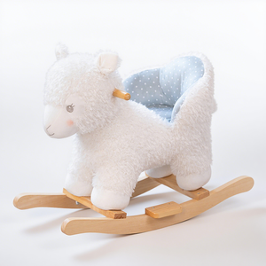 Chaise à <span class=keywords><strong>bascule</strong></span> d'agneau <span class=keywords><strong>en</strong></span> peluche directement du fabricant adaptée aux tout-petits - Product Image 1