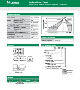 Gut Verkäuflicher Schneller 6,1*2,5mm 0154004.<span class=keywords><strong>Dr</strong></span> 4A 125V Nano Oberflächenmontage-Sicherung Moe Polymer - Product Image 2
