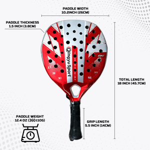 Ensemble <span class=keywords><strong>de</strong></span> raquettes <span class=keywords><strong>de</strong></span> paddle en fibre <span class=keywords><strong>de</strong></span> verre <span class=keywords><strong>de</strong></span> haute qualité Qingyu Sport pour les sports <span class=keywords><strong>de</strong></span> plein air, <span class=keywords><strong>raquette</strong></span> <span class=keywords><strong>de</strong></span> paddle-tennis légère en EVA Softcore pour adolescents - Product Image 6
