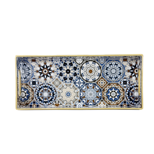 Vassoio Decorativo Lungo e Sottile in Stile Maureco per Servire, Vassoio da Cucina, Organizzatore per Tavolino da <span class=keywords><strong>Caffè</strong></span> - Product Image 5