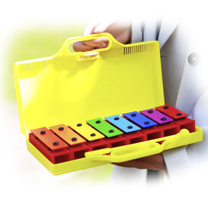 Olff-piano de aluminio de 8 tonos para niños, puzle musical con caja de mango - Product Image 1