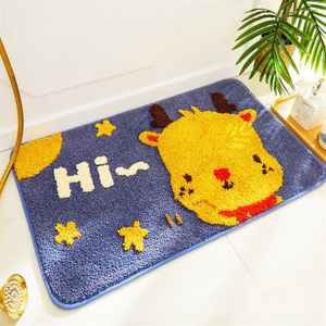 Alfombra de Baño Antideslizante Lavable con Diseño de Reno Navideño, Superabsorbente, Linda Alfombra de Baño con Dibujos Animados para Niños - Product Image 1