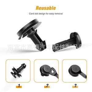 Gooacc – clips déflecteurs d'air pour camion, en plastique noir, paquet de 15, pour pare-vent, installation facile - Product Image 3
