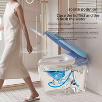 Vente en gros OEM/ODM de WC intelligent moderne avec bidet intégré, siège chauffant et double chasse d'eau