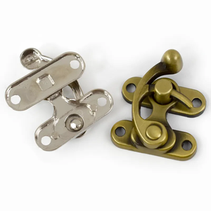 New Chinese Style Box Metal Fecho Bloqueio Para Caixa De Madeira Horn Lock Buckles Handbag Lock Hasp Fecho Liga Twist Turn - Product Image 4