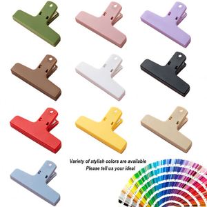 Custom Magnet Memo Clip Student Book Clip With Logo Wholesale Promotional Gift Colored <b>Plastic</b> Hand Account Bill Clip - Product Image 2