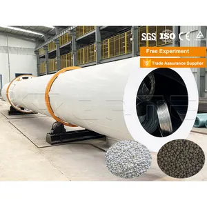 Bagasse Hot Air Manure Rotary Kiln Drying Gypsum Powder Granulator Rotary Drying Oven Equipment Vacuum Machine For Fertilizer 35