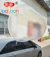 Ballon météorologique transparent personnalisé grand format à haute barrière d'hélium PA+PE 2x3m laminé pour observation météorologique en haute altitude