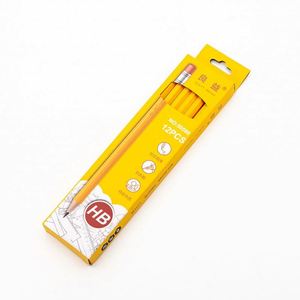Lápices hexagonales de tilo amarillo al por mayor con goma de borrar, artículos de papelería de colores para escribir y dibujar, ideales para promociones. - Product Image 4