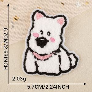 Parches de Chenilla con Diseño de Perro Adorable, Insignias de Dibujos Animados para Ropa, Bolsas y Prendas - Venta al por Mayor - Product Image 6