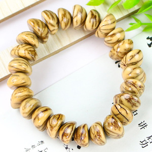 Semi Circular Bodhi Seed Bracelet With Gold <b>Thread</b> Unisex Religious Jewelry For Buddhist Prayer <b>Beads</b> Hangzhou Origin - Product Image 4
