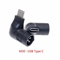 Connecteurs universels pour chargeur d'ordinateur portable M1-M25 à 3 broches, embouts DC, une extrémité USB, une extrémité DC, prise mâle à 3 broches