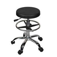 Chaise antistatique ESD Hanyang Clean Lab avec revêtement en cuir PU et structure métallique