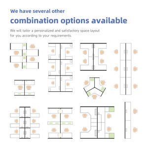 <span class=keywords><strong>Escritorio</strong></span> de Oficina Modular Ergonómico, Moderno, Duradero y de Primera Calidad, con Pantalla Simple, Multiposición y Combinación de Madera - Product Image 6