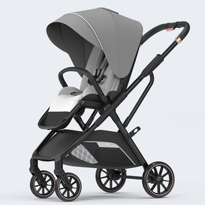 Poussette bébé convertible (assis/allongé), portable, 4 roues, cadre métallique, pliable, avec parasol, pour enfants de 0 à 4 ans, utilisation intérieure/extérieure - Product Image 3