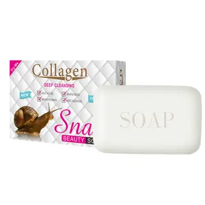 Wholesale Various Perfume collagen Snail essence soap whitening soap with glutathione