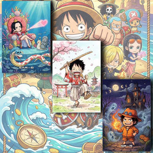 PY Anime Luffy Zoro Nami ArtBoard Cards Booster Box Blind Box Personalizado al por Mayor Regalo Personaje de Cómic Juego de <span class=keywords><strong>Cartas</strong></span> de <span class=keywords><strong>ONE</strong></span> <span class=keywords><strong>PIECE</strong></span> - Product Image 1