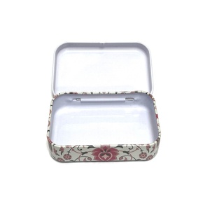 Boîte d'emballage métallique 70x50x20mm, boîte à clapet pour bonbons à la menthe, sucre, boîte de rangement miniature personnalisée imprimée - Product Image 4