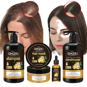 Crema Capilar de Marca Privada, Saludable, Natural y Orgánica, para Control de Grasa, Anticaída y Crecimiento, con Árbol de Té y Jengibre - Product Image 1