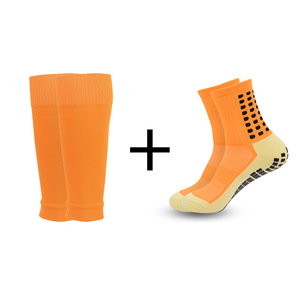 Conjuntos de calcetines deportivos y calentadores de piernas, talla única, verde fluorescente, poliéster, calcetines de yoga con puntos antideslizantes, absorción del sudor, transpirables - Product Image 2