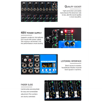 Console de mixage Audio avec Microphone numérique USB, amplificateur de mixage Audio karaoké professionnel avec mezcladoras de music digitales