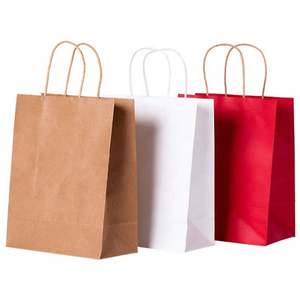 Sac en papier de couleur créatif, petit et frais, sac cadeau, sac de remerciement, prix raisonnable, faible MOQ, KM OEM - Product Image 1