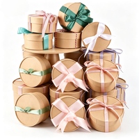 Boîtes en papier mâché à couvercles en matériaux recyclés, finition mate UV, pour loisirs créatifs, découpage, peinture, rangement de bijoux, emballage de cadeaux de mariage et de fête