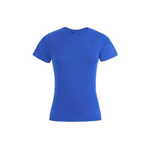 Conçu sur mesure 100% T-shirt pour femme en coton de haute qualité à col rond écologique compressé fabriqué au Bangladesh Style décontracté surdimensionné - Product Image 3