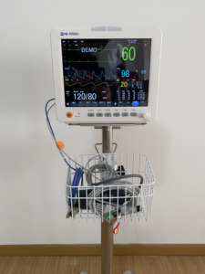 Support de chariot pour moniteur patient, équipement de thérapie et <span class=keywords><strong>d</strong></span>'<span class=keywords><strong>examen</strong></span> électrique multiparamétrique, <span class=keywords><strong>prix</strong></span> de gros pour fournitures médicales - Product Image 1