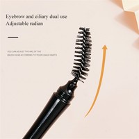 Brocha de Maquillaje Multifuncional para Cejas, Diseño de Doble Hélice Diagonal, Herramientas de Belleza