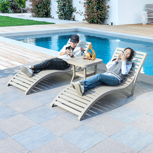 Modernes Design Aluminium Garten Pool Lounge Stühle Outdoor Strand terrasse Liegende Sonnen liegen aus Aluminium legierung - Product Image 6