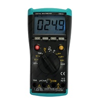 Allsun EM616 Multimeter Digital dengan LCD Backlit Pengukur Tegangan/Arus AC/DC, Resistansi, Dioda & Uji Kontinuitas Meter Genggam