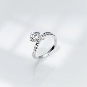 Solitaire Lab Grown <span class=keywords><strong>Diamond</strong></span> Ring 4-Prong Platinum Configuração Proposta Anel de Noivado IGI <span class=keywords><strong>Certified</strong></span> Custom Made - Product Image 1