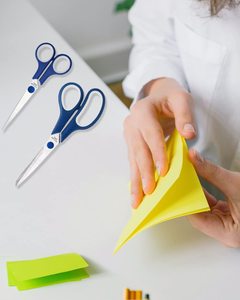 Thủ Công Kéo Bộ 5 Tất Cả Các Mục Đích Sharp Lưỡi Thép Không Gỉ Kéo Văn Phòng Nhà May Vải Kéo Với Ergonomic Xử Lý - Product Image 5