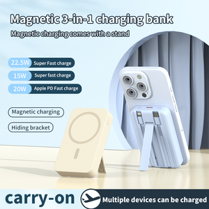 Dung lượng cao 10000mAh pin bên ngoài pd22.5w từ ngân hàng điện không dây sạc nhanh cho iPhone du lịch thân thiện OEM/ODM - Product Image 3