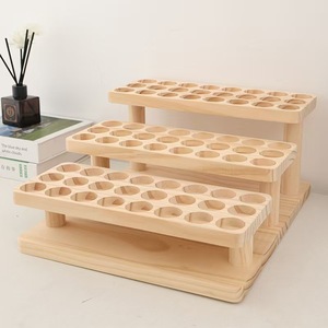 Soporte <span class=keywords><strong>para</strong></span> lápices labiales de <span class=keywords><strong>madera</strong></span> Tubo de 3 niveles <span class=keywords><strong>Herramienta</strong></span> de <span class=keywords><strong>madera</strong></span> Exhibición de aceite esencial Organizador de almacenamiento <span class=keywords><strong>para</strong></span> <span class=keywords><strong>herramienta</strong></span> de brillo de labios cosmético - Product Image 2