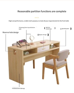 Dày lên đơn giản thời trang Nail Salon bảng Nền Kinh Tế Nhật bản duy nhất đôi ánh sáng sang trọng Net Đỏ kim loại sắt thiết kế hiện đại - Product Image 3